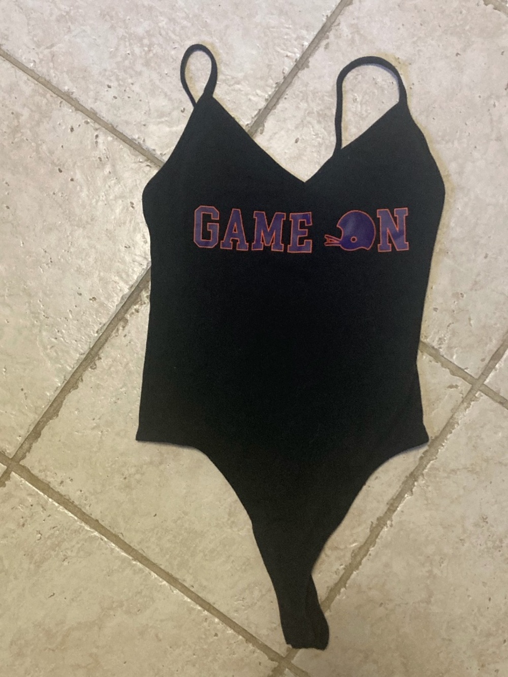Victoria's Secret Pink 5th and Ocean Clemson University Game On Body Suit Small